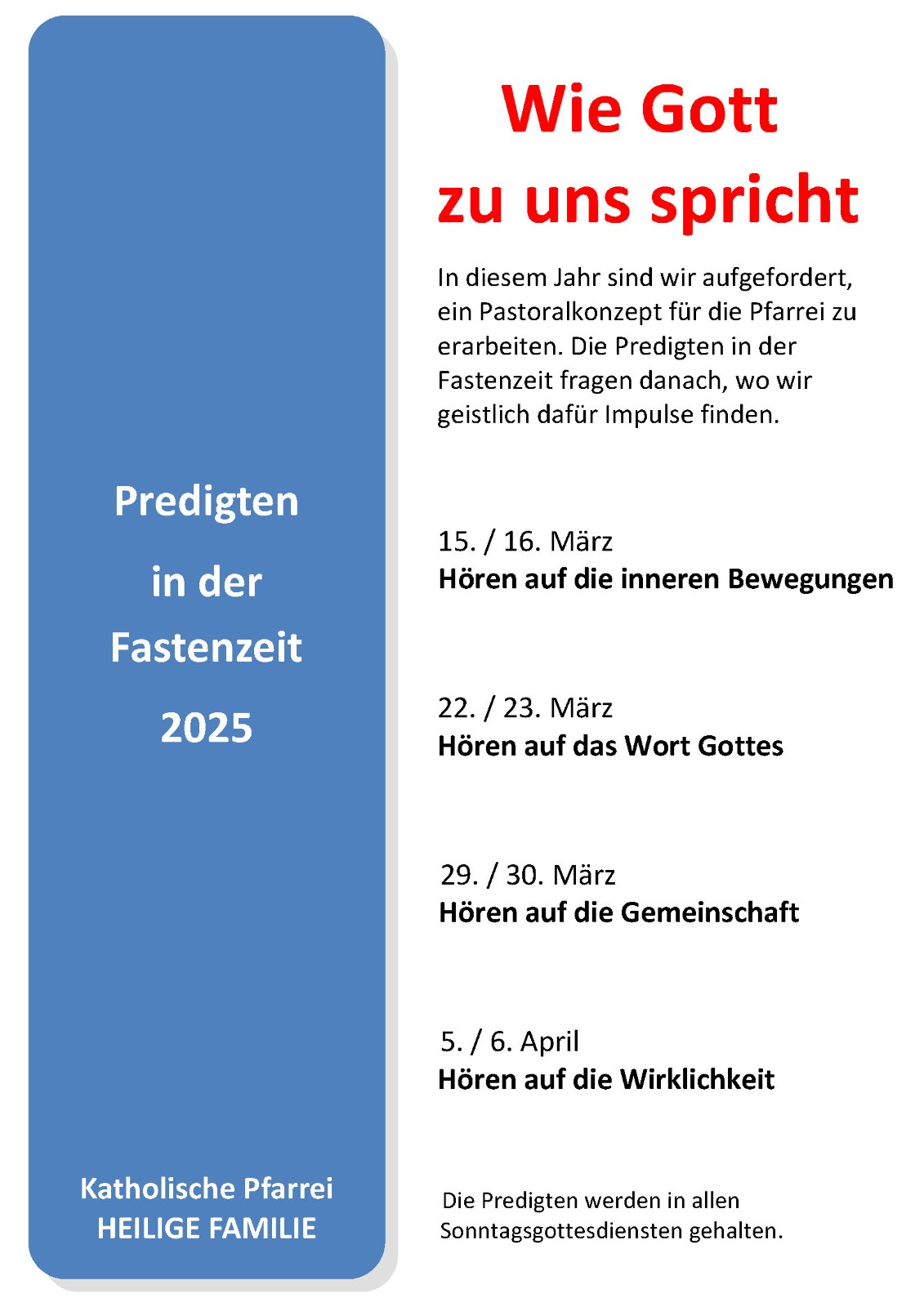 plakat fastenpredigten 2025